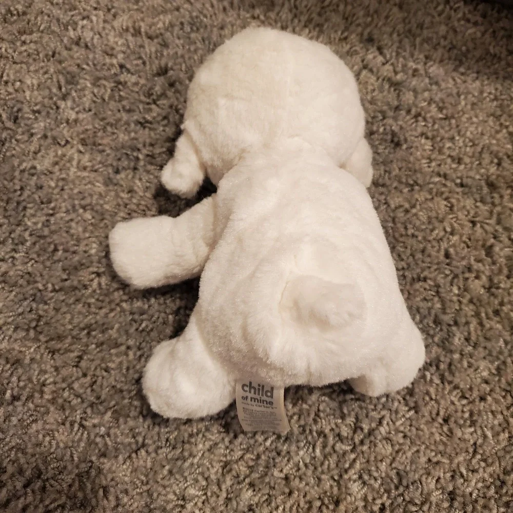 Child of Mine Carters White‎ Lamb Sheep Plush Rattle Stuffed Animal Easter